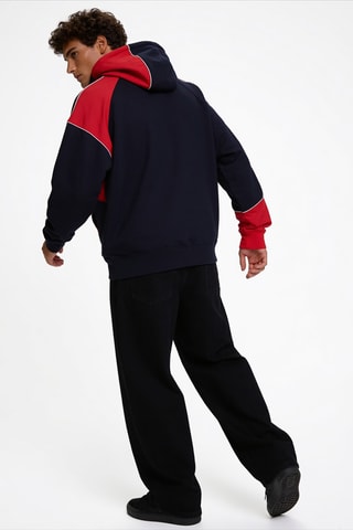 Sweater met capuchon - Marineblauw