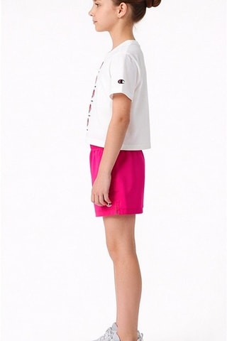 T-shirt en Short - Wit en Fuchsia