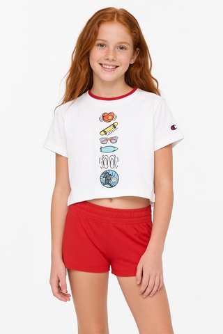 T-shirt en Short - Wit en Rood
