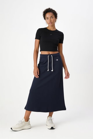 Midirok Hoge Taille - Marineblauw