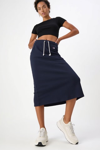 Midirok Hoge Taille - Marineblauw