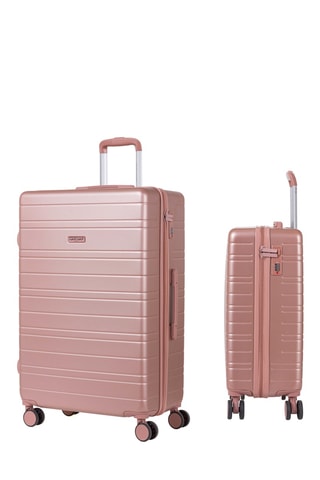 Handbagage en Grote Trolley (S/L) Tiana - Roze - 55/75 cm