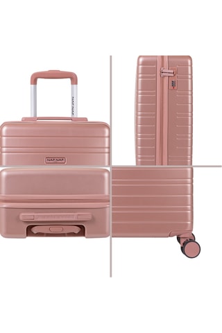 Handbagage en Grote Trolley (S/L) Tiana - Roze - 55/75 cm