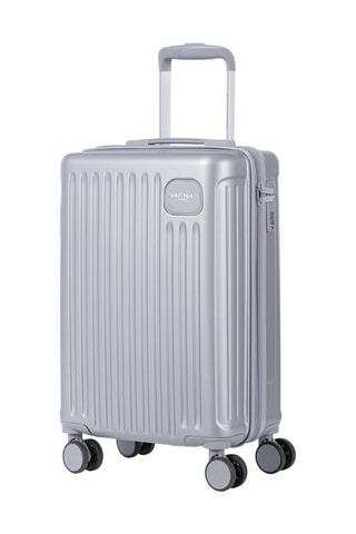 Handbagagetrolley (S) Assepoester - Zilverkleurig Grijs - 55 cm