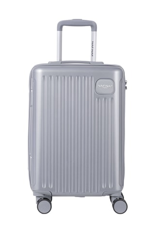 Handbagagetrolley (S) Assepoester - Zilverkleurig Grijs - 55 cm