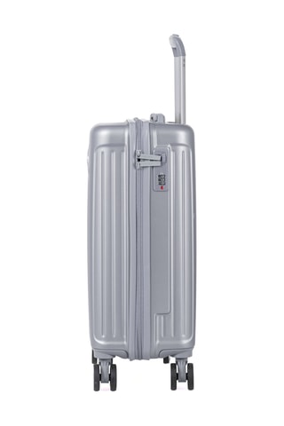 Handbagagetrolley (S) Assepoester - Zilverkleurig Grijs - 55 cm