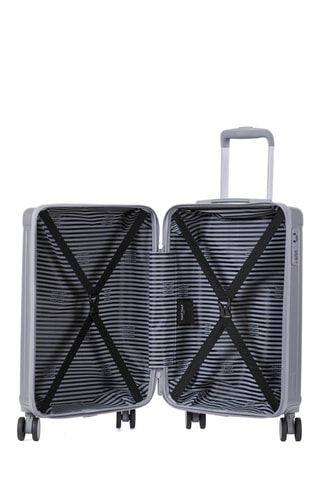 Handbagagetrolley (S) Assepoester - Zilverkleurig Grijs - 55 cm