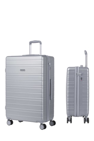 Handbagage en Grote Trolley (S/L) Tiana - Metallic Grijs - 55/75 cm