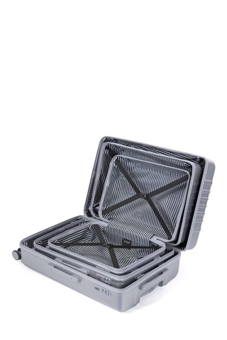 Set van 3 Trolleys (S/M/L) Jessie - Grijs - 55 / 65 / 75 cm