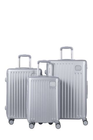 Set van 3 Trolleys (S/M/L) Assepoester - Zilverkleurig - 55 / 65 / 75 cm