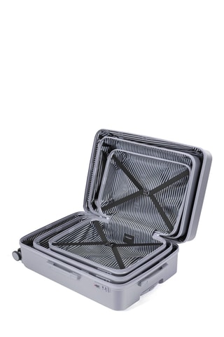 Set van 3 Trolleys (S/M/L) Aurore - Grijs - 55 / 65 / 75 cm