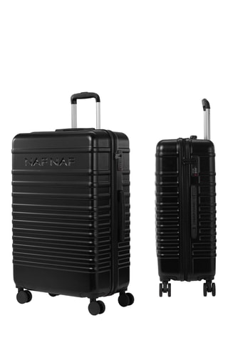 Set van 3 Trolleys (S/M/L) Daisy - Zwart - 55 / 65 / 75 cm