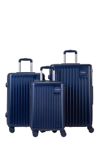 Set van 3 Trolleys Assepoester - Marineblauw - 55 / 65 / 75 cm