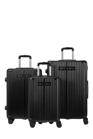 Set van 3 Trolleys (S/M/L) Nala - Zwart - 55 / 65 / 75 cm