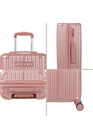 Set van 3 Trolleys (S/M/L) Vaiana - Metallic Roze - 55 / 65 / 75 cm