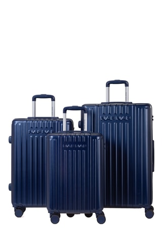 Set van 3 Trolleys Jessie - Marineblauw - 55 / 65 / 75 cm