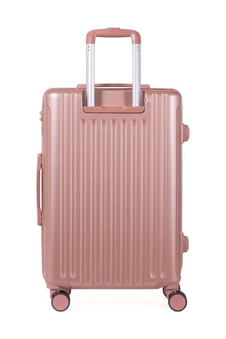 Weekendtrolley (M) Assepoester - Metallic Roze - 65 cm