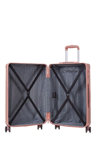 Weekendtrolley (M) Assepoester - Metallic Roze - 65 cm