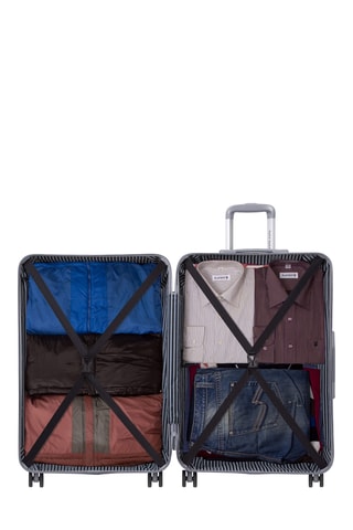 Weekendtrolley (M) Daisy - Zilverkleurig Grijs - 75 cm