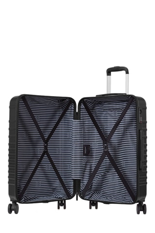Weekendtrolley (M) Daisy - Zwart - 65 cm