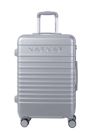 Weekendtrolley (M) Daisy - Metallic Grijs - 65 cm