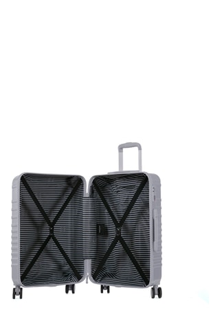 Weekendtrolley (M) Daisy - Metallic Grijs - 65 cm