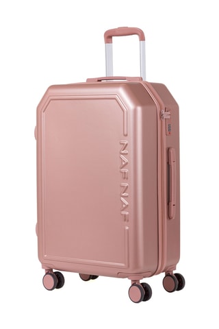 Weekendtrolley (M) Rapunzel - Metallic Roze - 65 cm