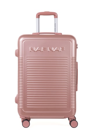 Weekendtrolley (M) Nala - Metallic Roze - 65 cm
