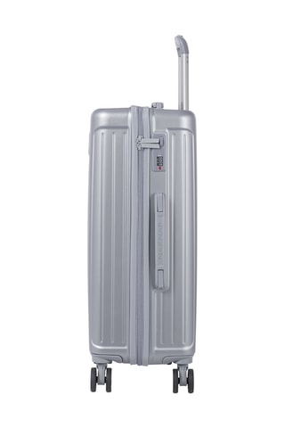 Weekendtrolley (M) Assepoester - Metallic Grijs - 65 cm