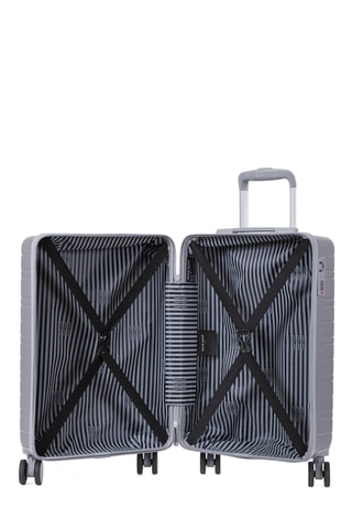 Weekendtrolley (M) Tiana - Metallic Grijs - 55 cm