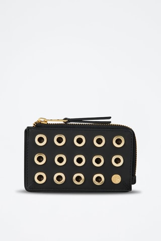 Porte-cartes en cuir - Noir