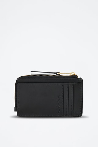 Porte-cartes en cuir - Noir