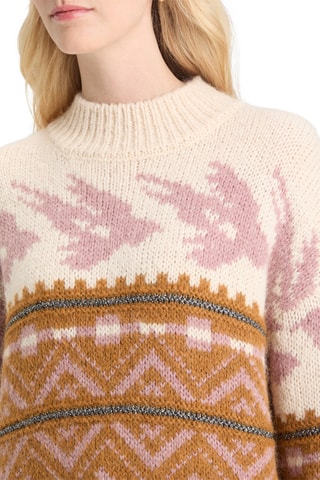 Pull en laine et mohair - Moutarde