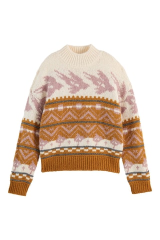 Pull en laine et mohair - Moutarde