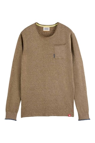 Pull en lin - Marron