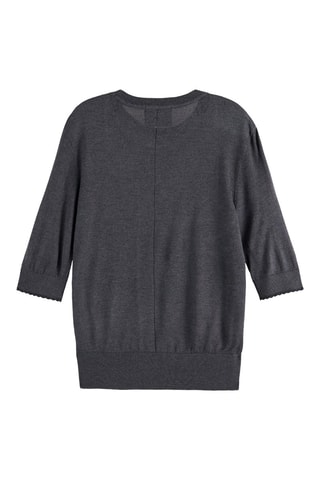 Pull à manches longues - Gris foncé