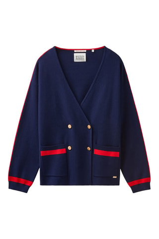 Gilet - Bleu marine et rouge