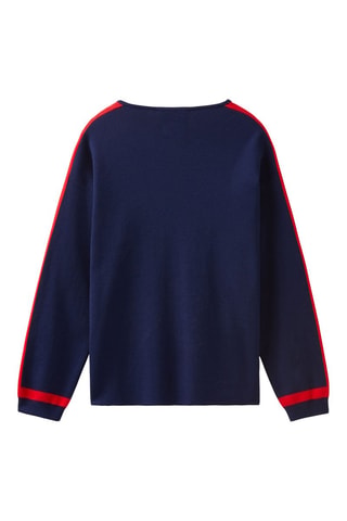 Gilet - Bleu marine et rouge