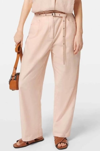 Pantalon wide legs - Rose poudré