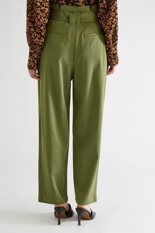 Pantalon taille haute - Vert