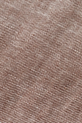 Chino droit en lin - Marron chiné