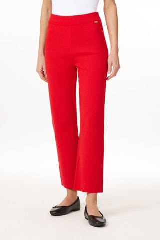 Pantalon slim 7/8 - Rouge