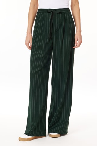 Pantalon wide legs - Vert foncé