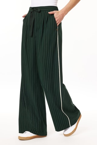 Pantalon wide legs - Vert foncé