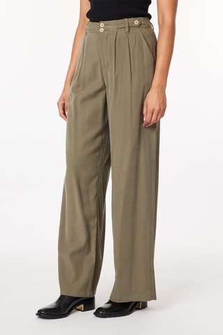 Pantalon wide legs - Kaki