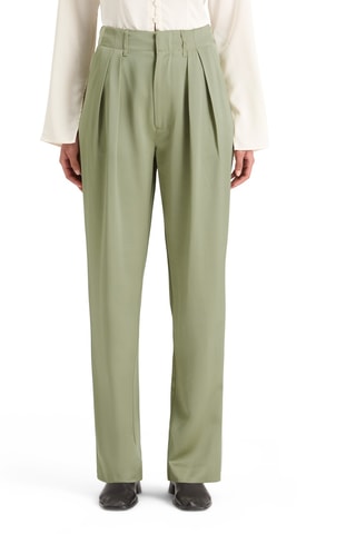 Pantalon taille haute - Vert clair