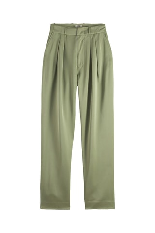 Pantalon taille haute - Vert clair
