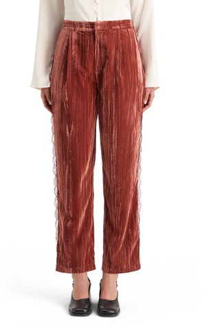 Pantalon en velours - Rouille