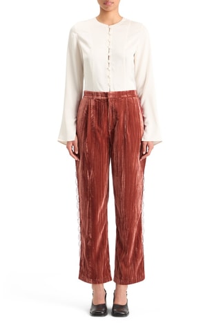 Pantalon en velours - Rouille