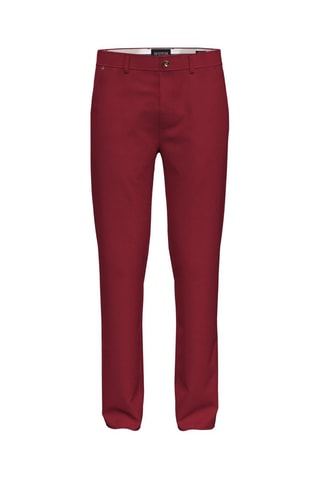 Pantalon slim en coton biologique - Rouge